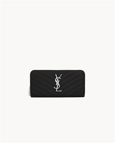 ysl 358094|CASSANDRE MATELASSÉ ZIP AROUND WALLET IN GRAIN .